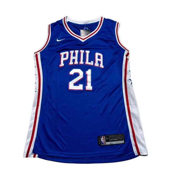 Nike Philadelphia 76ers Joel Embiid Dri-FIT Swingman Jersey Mens Large NBA - Picture 1 of 9